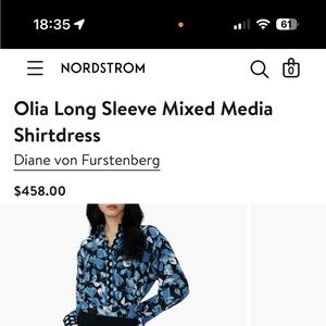 DVF unbelievable dress! The dress Olia is perfect! Size small!